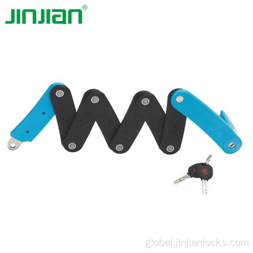 China Foldable Compact Bicycle folding Lock with key set Supplier